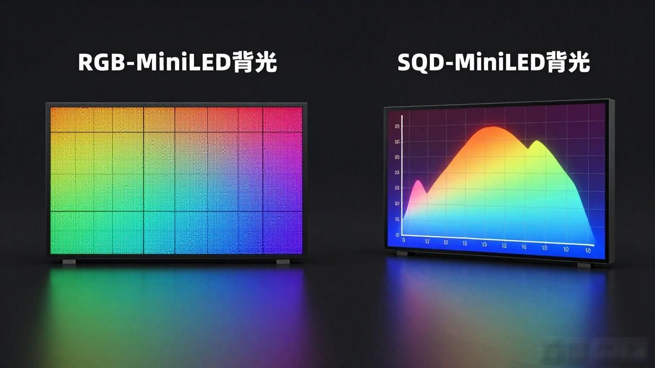 RGB-MiniLED与SQD-MiniLED：两种背光技术，谁更值得买？
