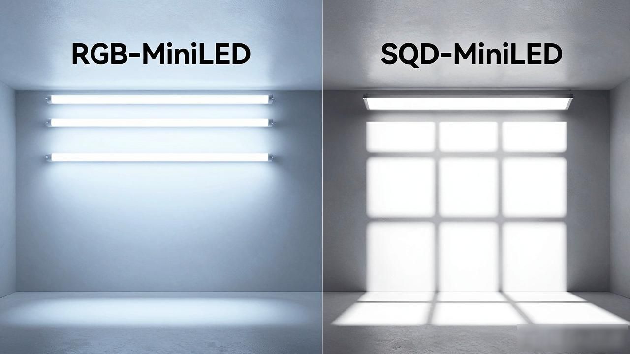 RGB-MiniLED 和 SQD-MiniLED 哪个好?