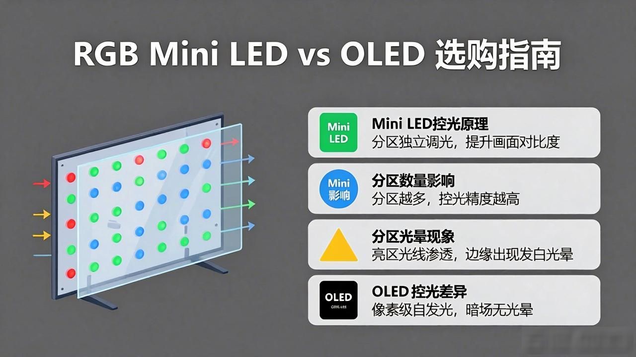 高端电视选购指南：RGB Mini LED还是OLED？