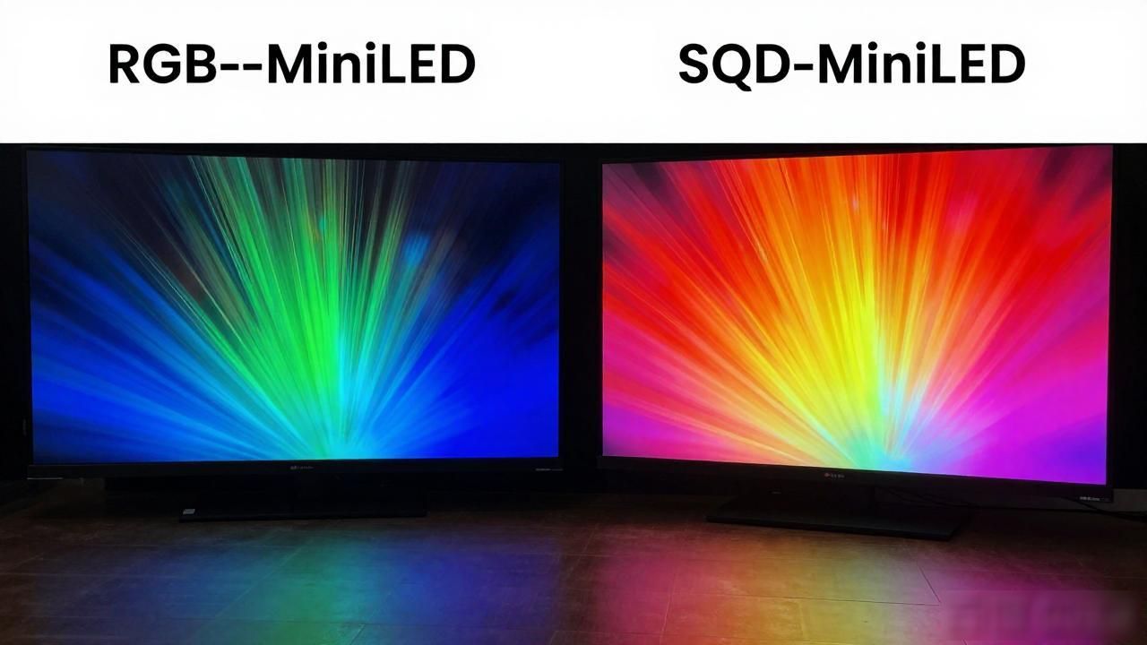 RGB-MiniLED 和 SQD-MiniLED 哪个好?