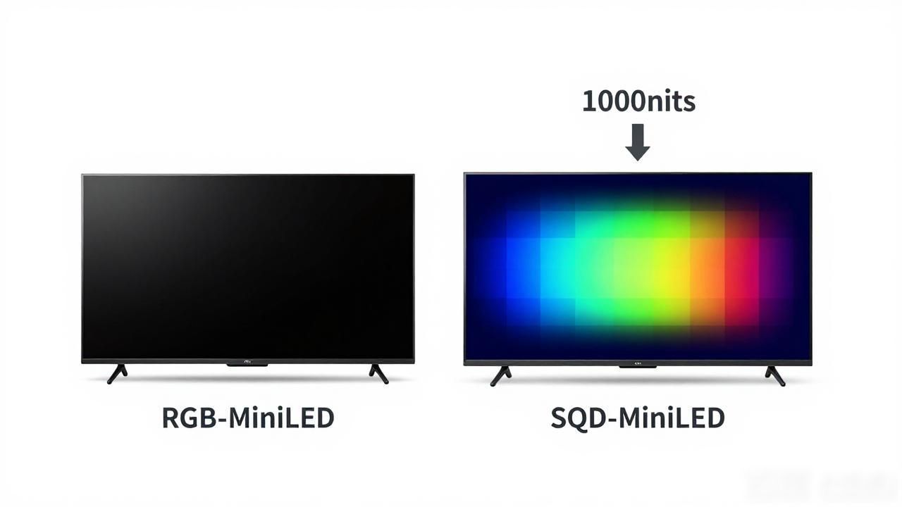 RGB-MiniLED 和 SQD-MiniLED 哪个好?