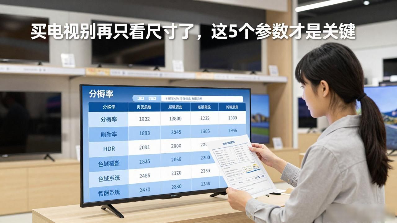 买电视别再只看尺寸了，这5个参数才是关键