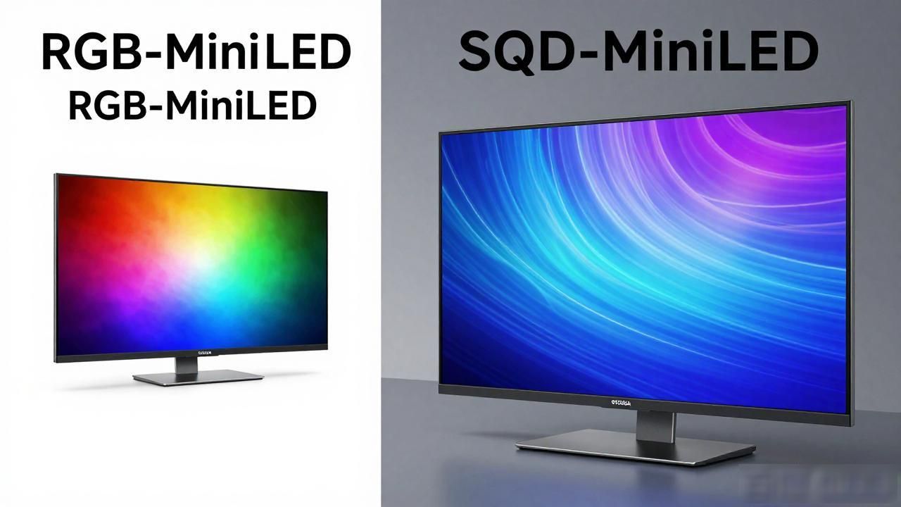 RGB-MiniLED和SQD-MiniLED到底差在哪？看完这篇就懂了