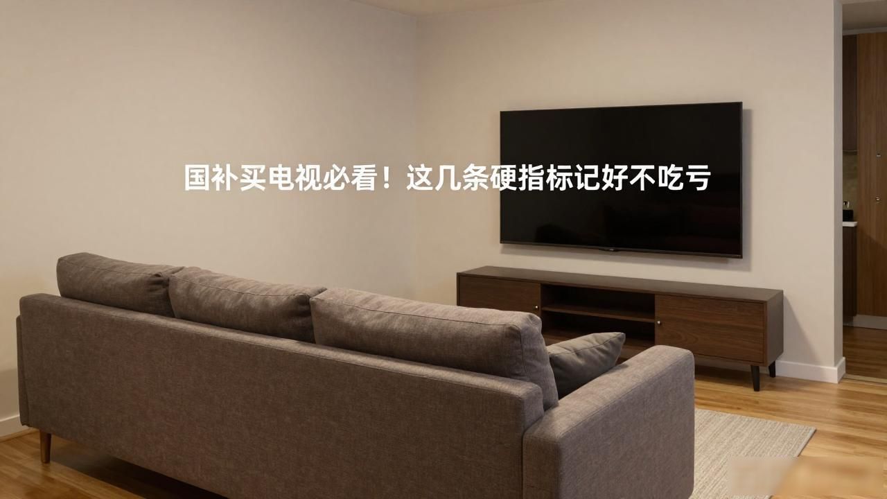 国补买电视必看！这几条硬指标记好不吃亏